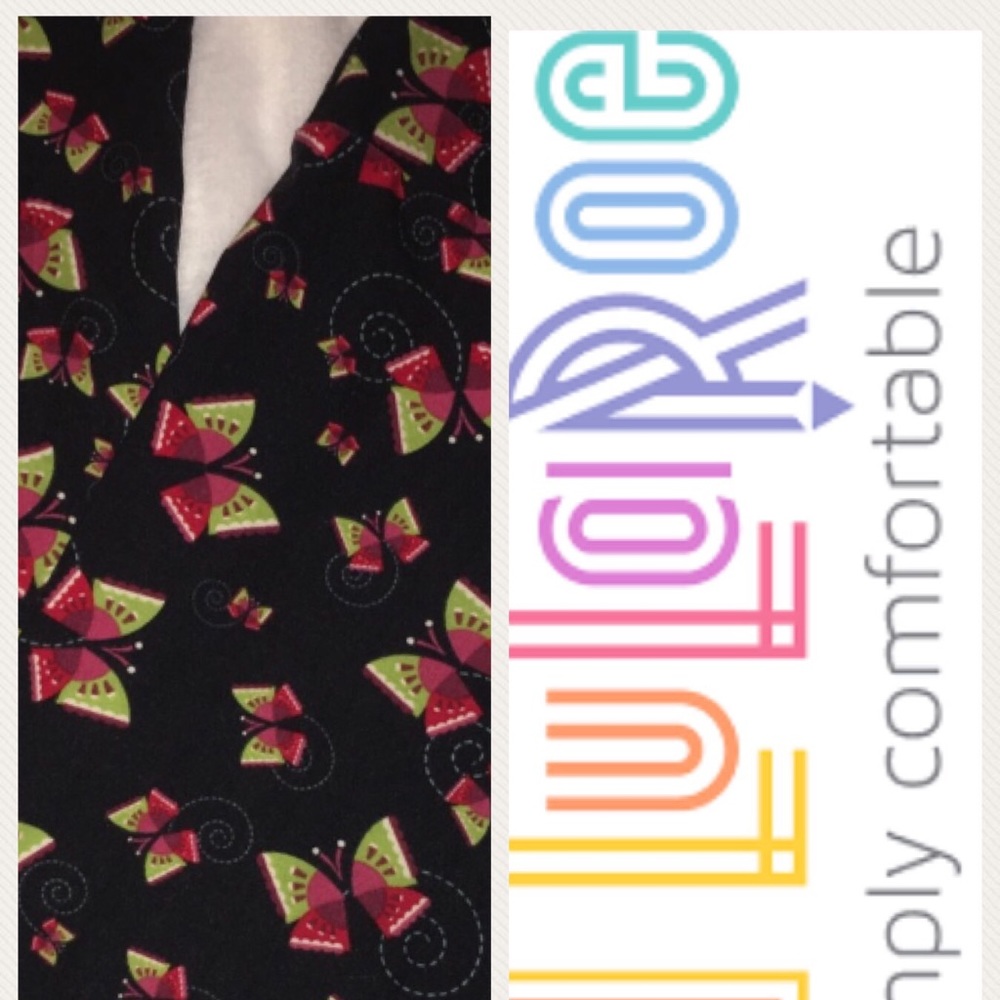 Tall & Curvy Lularoe Butterfly Leggings